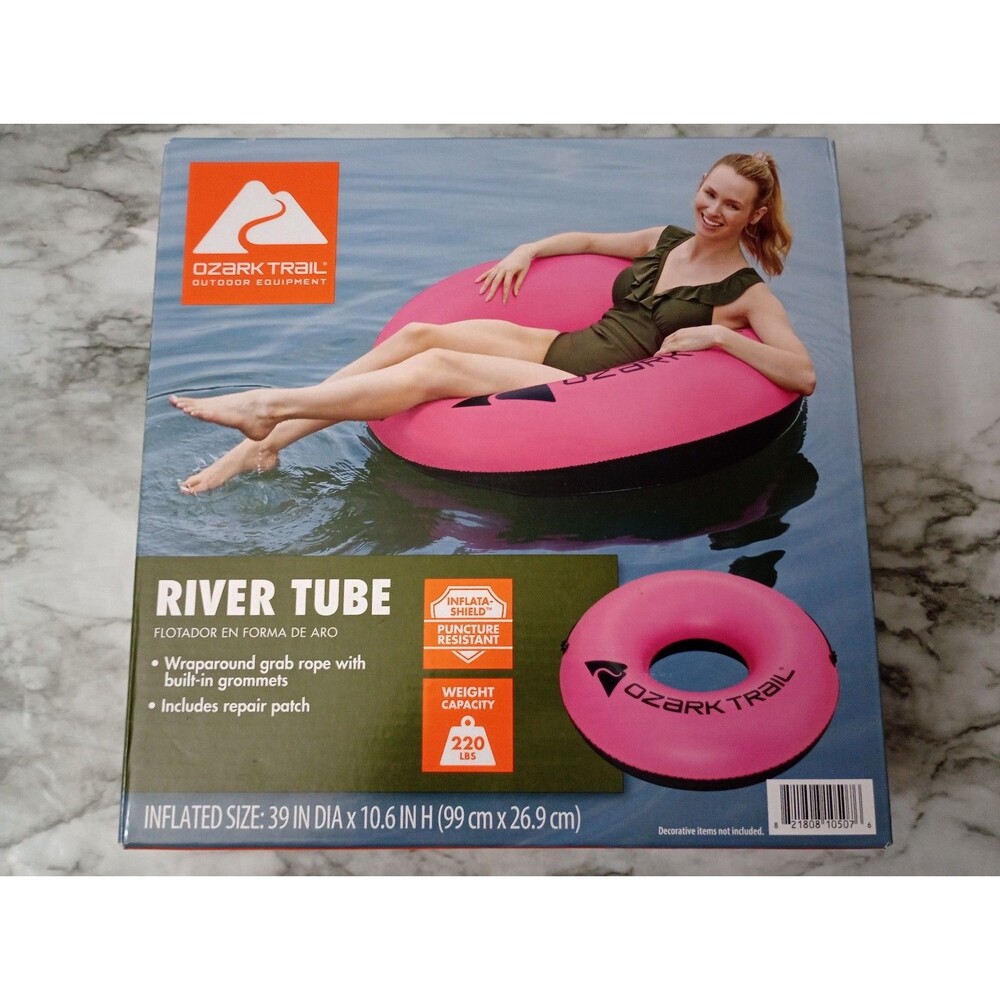 NIB Ozark Trail River Tube Inflatable Water Float with Grab Rope